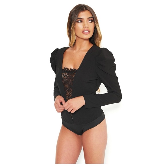 Bebe Puff Sleeve Bodysuit - Picture 2 of 4